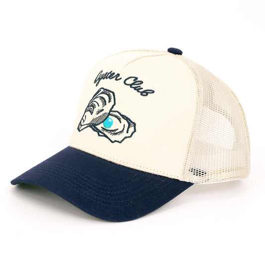 Logo Hat - Bone/Navy