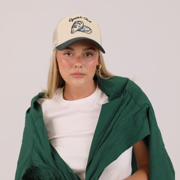 Logo Hat - Bone/Green